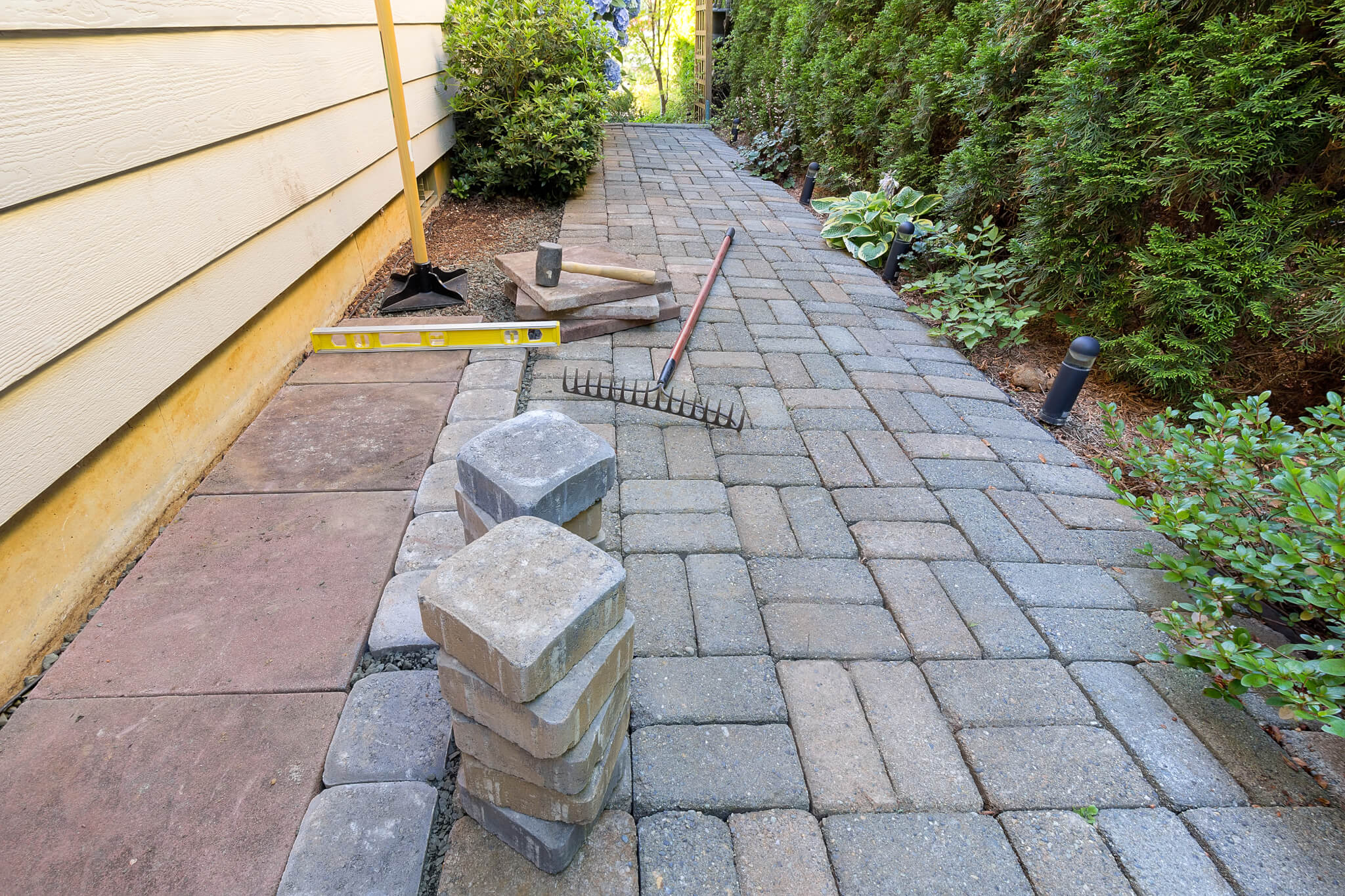Hardscaping in Murphy project 3